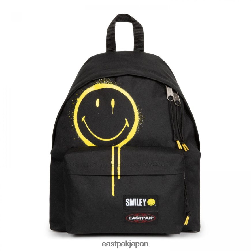 eastpak_jprzl3_e38390e38383e382afe38391e38383e382af_e38391e38383e38389e585a5e3828ae38391e38383e382afe383ab_e382b9e3839ee382a4.jpg Eastpak JPRZL3 バックパック パッド入りパックル スマイリーグラフィティブラック - 画像 (1)